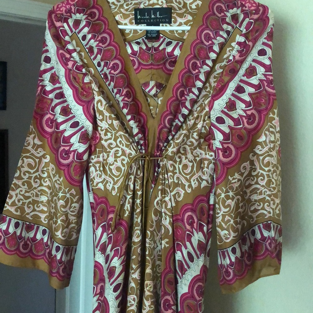 Nicole Miller  Silk handkerchief dress size S